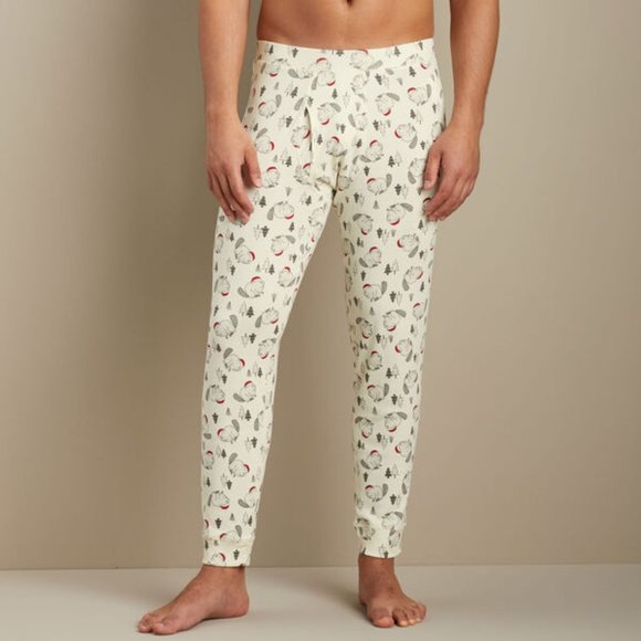 Duluth Trading Christmas Beaver Pajama Jogger Pant - Picture 1 of 7